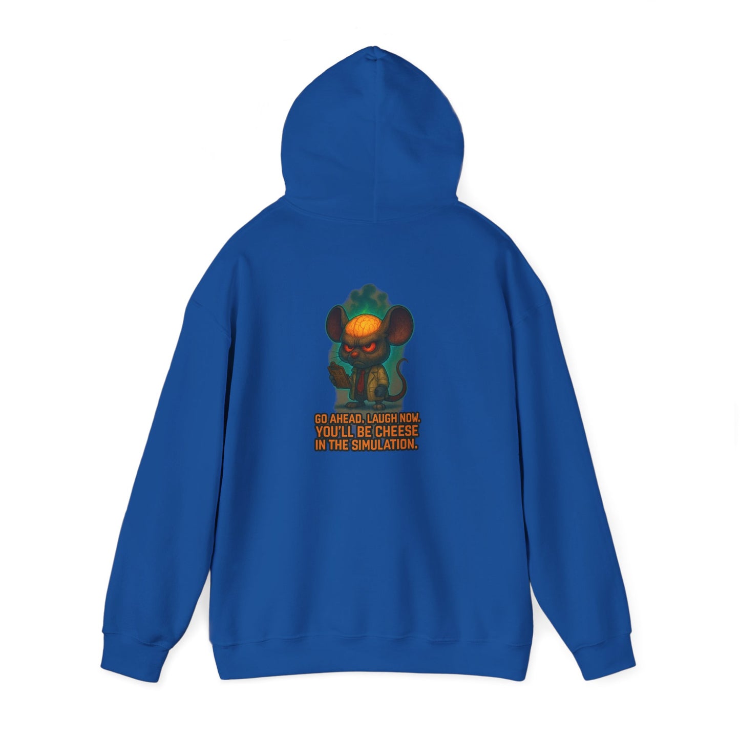 Creepy Mouse Hoodie — "Would Be Cheese in the Dark" Graphic Pullover