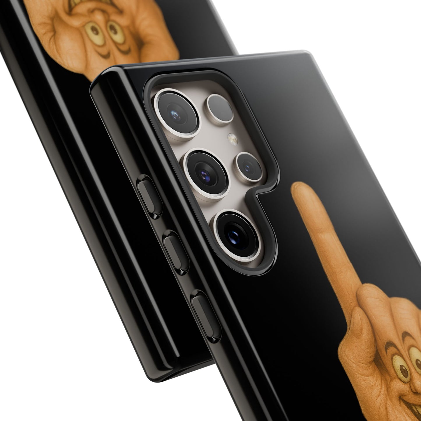 Phone Case — 'Lil Wang' Humorous Middle Finger Character Protective Cover