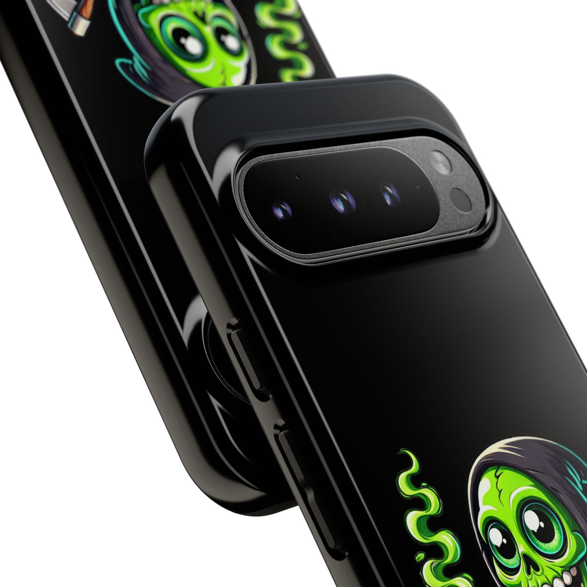 Grinning Green Reaper Phone Case