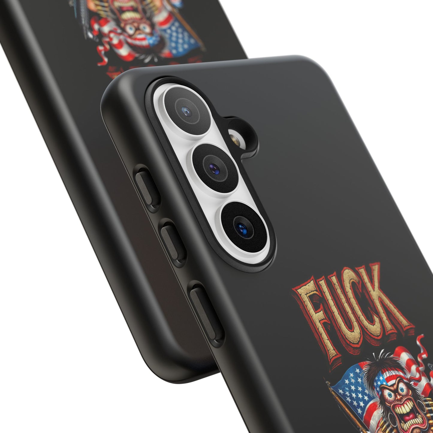 Phone Case — "FUCK YEA" Patriotic Skeleton Soldier Graphic