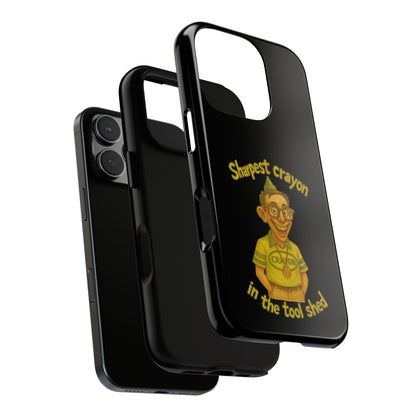 Phone Case — "Sharpest Crayon in the Tool Shed" Retro Teacher/Geek Protective Cover