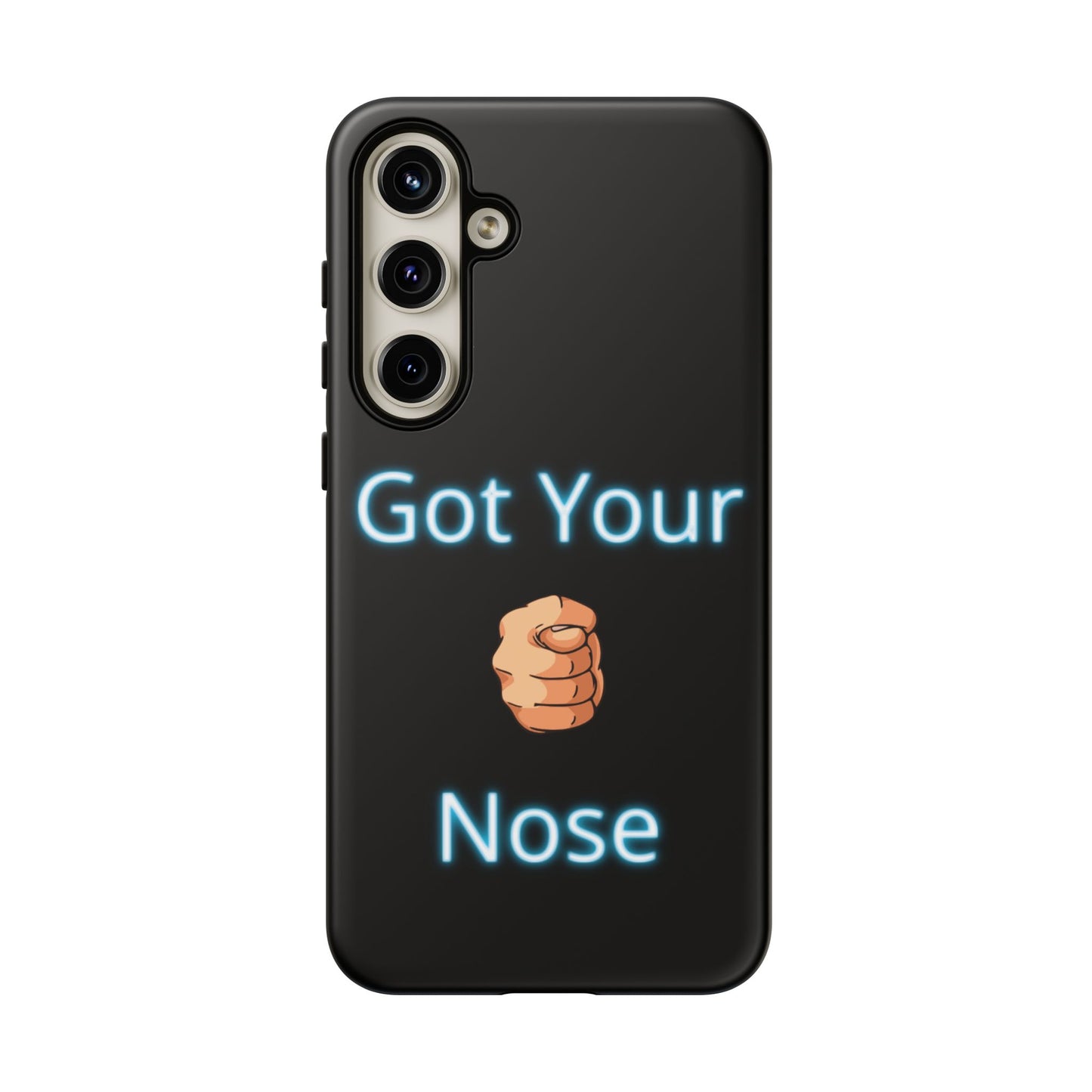 Got Your Nose Phone Case — Funny Neon Fist Design