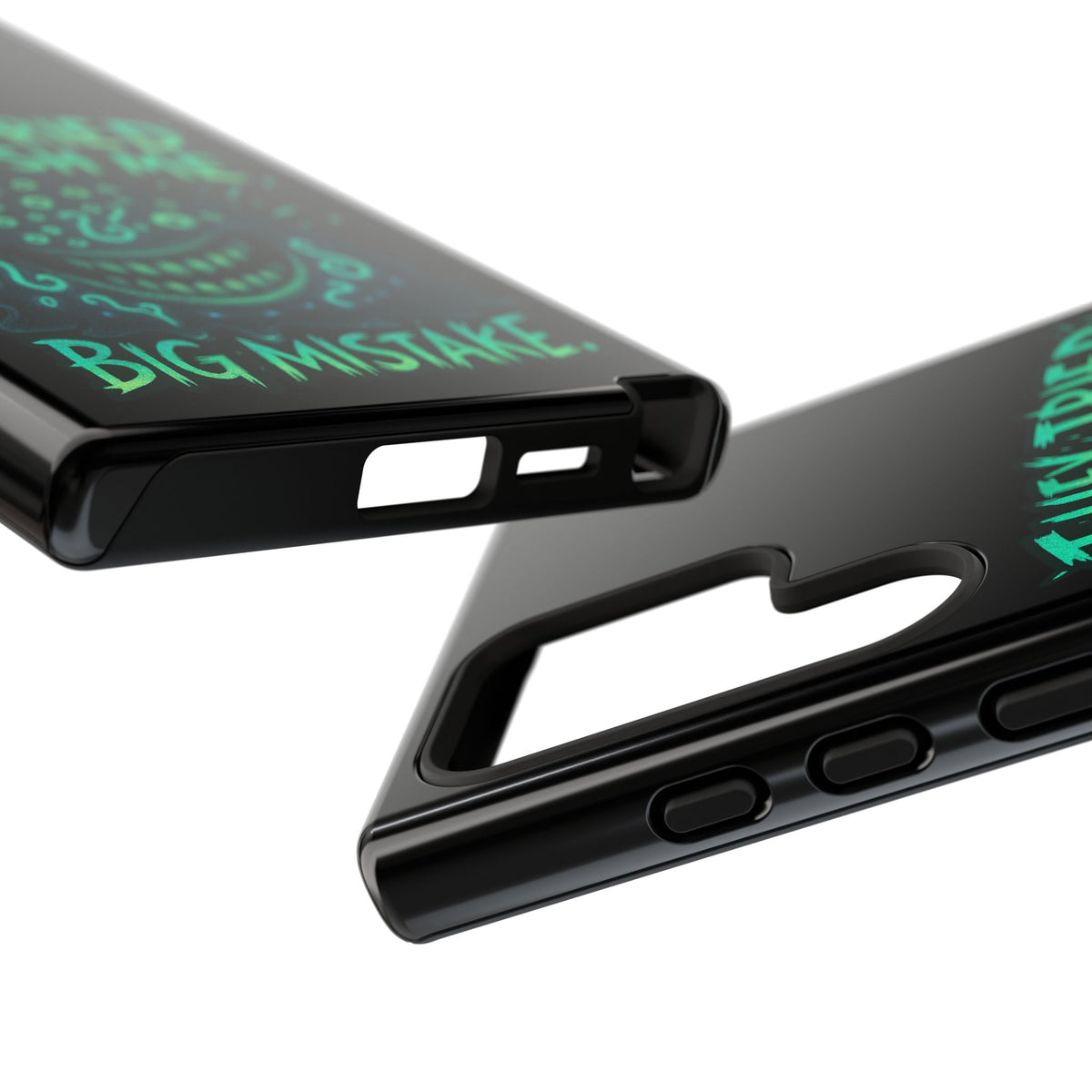 Phone Case — Glow Monster "They Tried to Flush Me, Big Mistake"