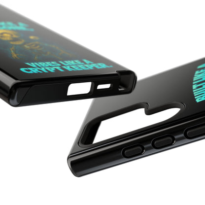 Phone Case — "Built Like a Wishbone, Vibes Like a Crypt Keeper" Skeleton Tough Case