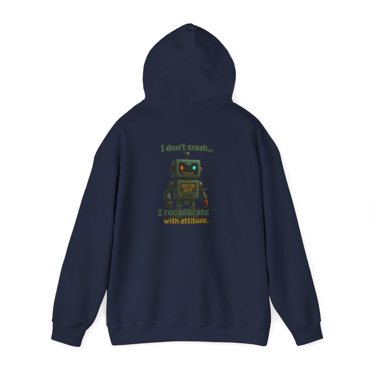 Retro Robot Hoodie — 'I Am Not A Toy' Vintage Toy Bot Sweatshirt
