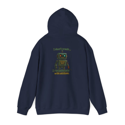 Retro Robot Hoodie — 'I Am Not A Toy' Vintage Toy Bot Sweatshirt