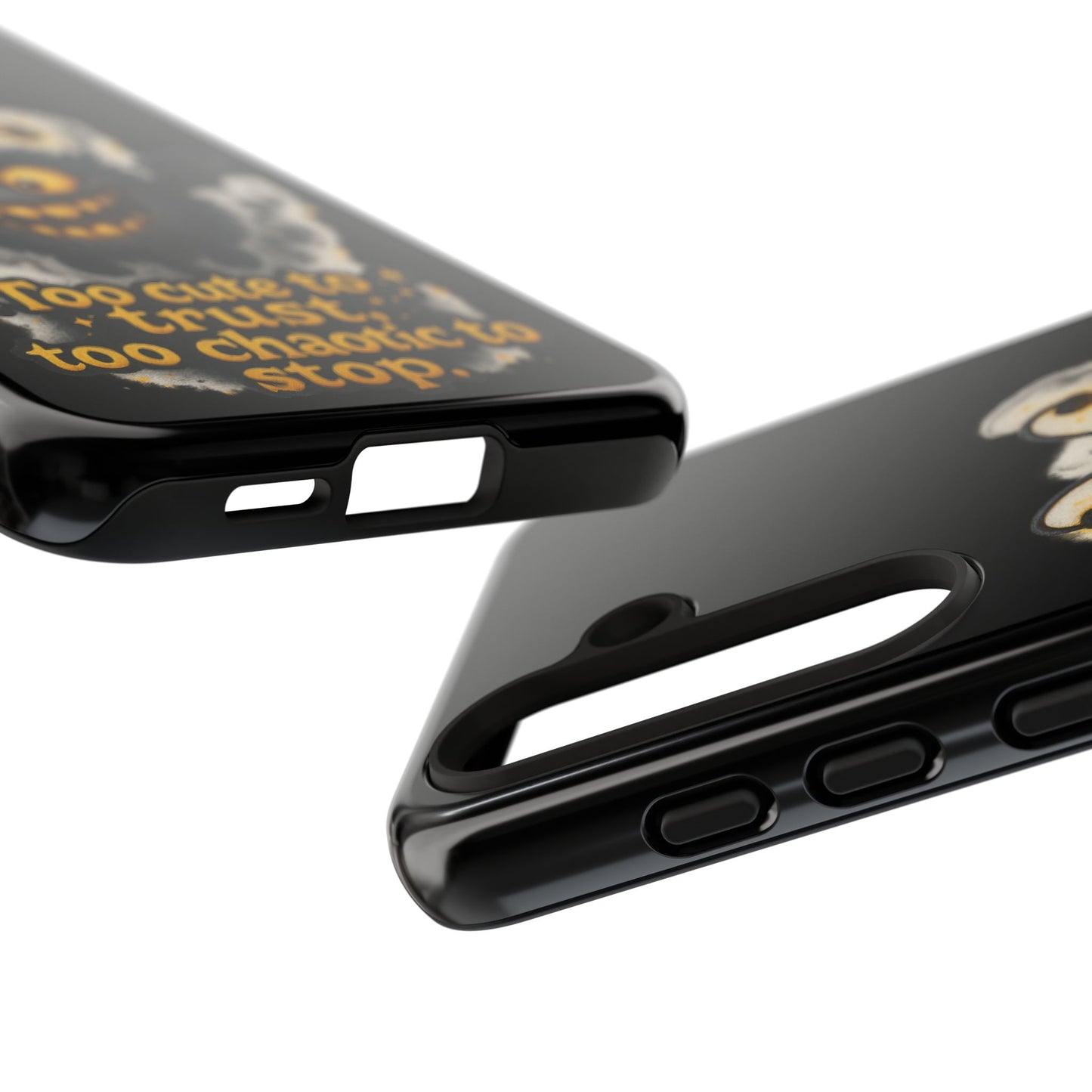 Phone Case — 'Too Cute to Trust, Too Chaotic to Stop' Mischievous Monster Protective Cover