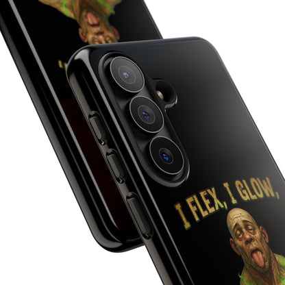 Phone Case — I Flex, I Glow Funny Muscular Guy Phone Cover