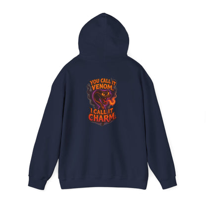 Venom I Call It Charm Hoodie — Spooky Snake Graphic Pullover