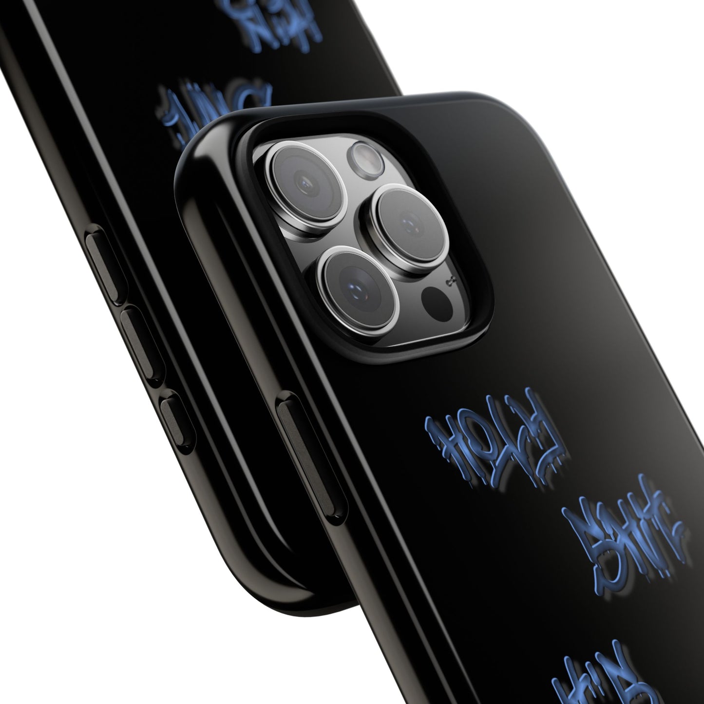 Phone Case — Blue Neon Graffiti "Tough Cases" Protective Cover