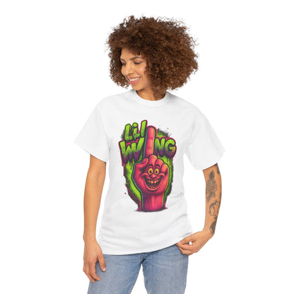 Lil’ Wing – Happy Middle Finger Monster Tee