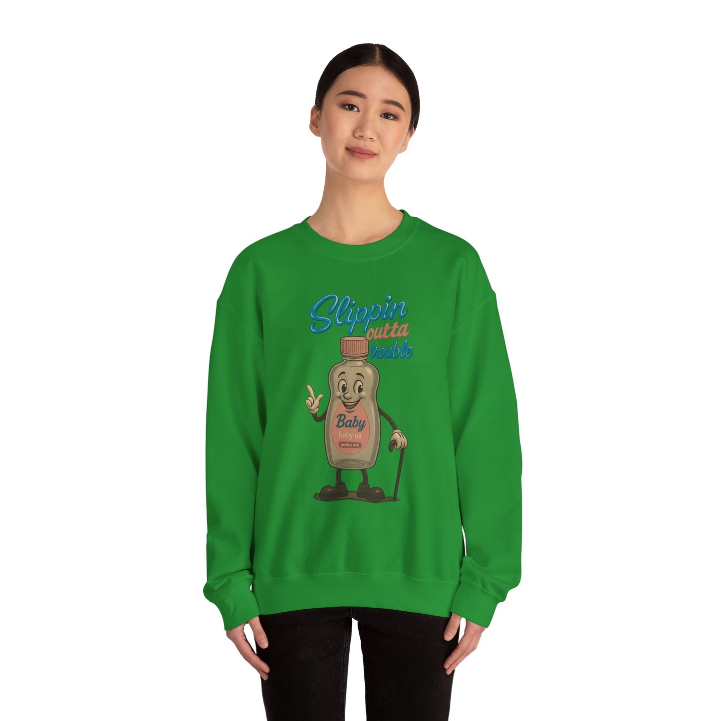 Slippin’ Outta Trouble Crewneck Sweatshirt