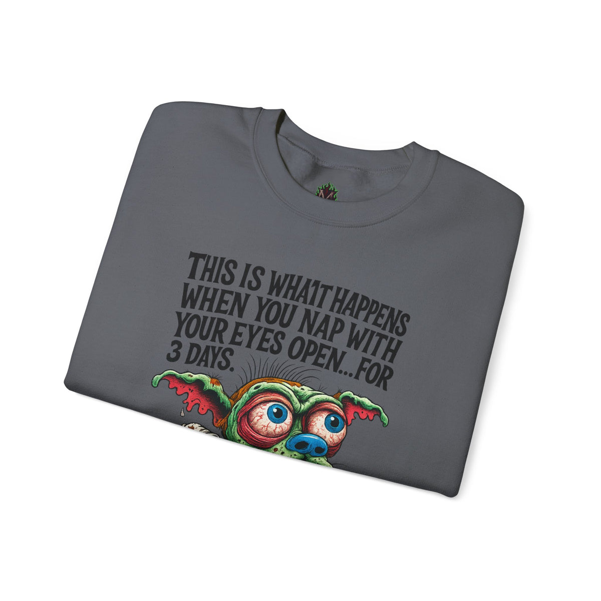 Open Nap Zombie Creature Crewneck