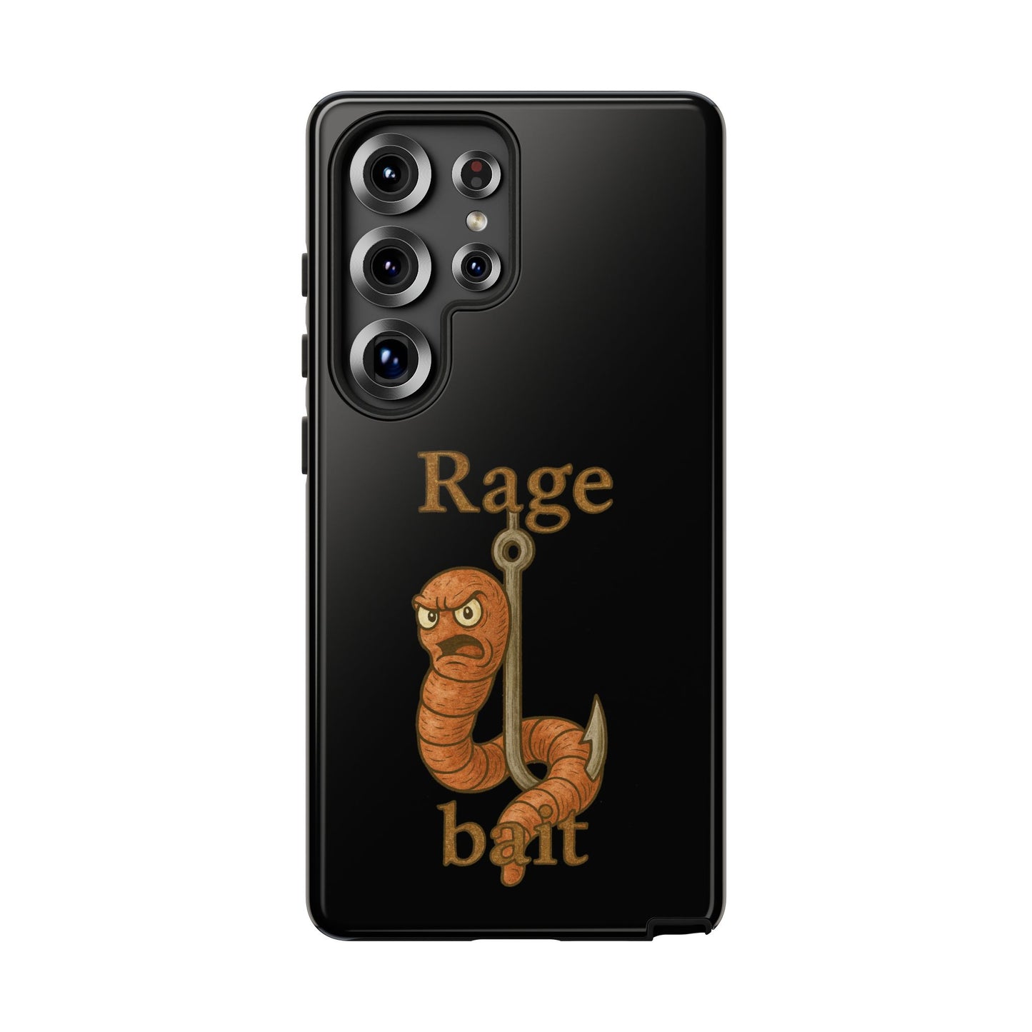 Phone Case — "Rage Bait" Angry Worm Fishing Design