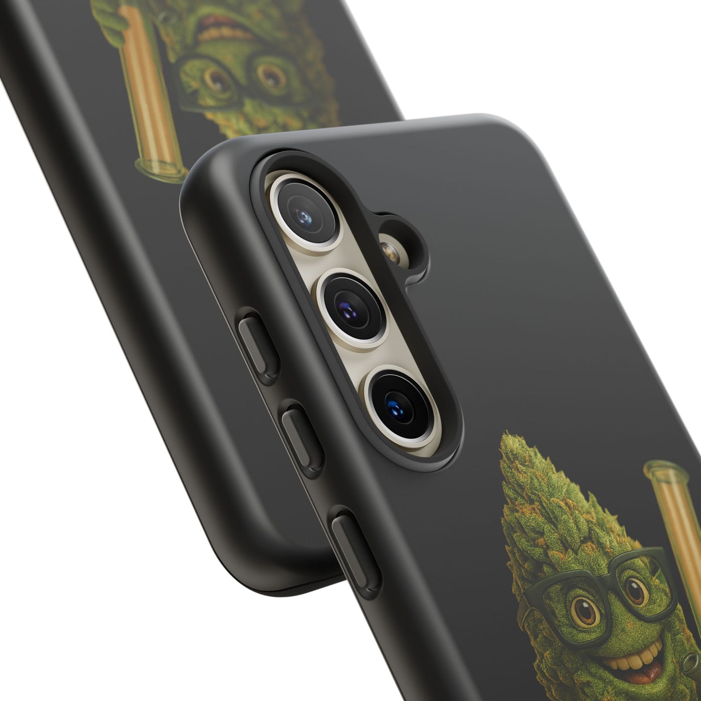 Phone Case — "Educated. Medicated. Elevated." Cute Bud Scientist Design