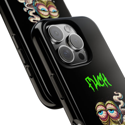 Phone Case — "F*** Monday" Grotesque Coffee Monster Shock Art