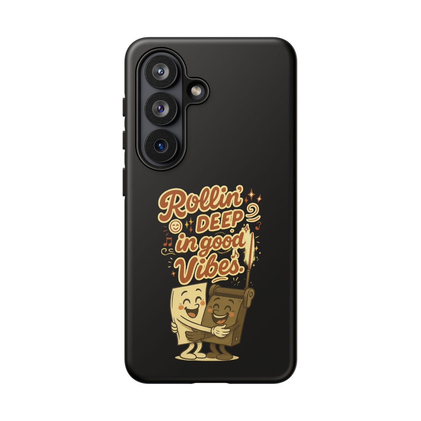 Phone Case — "Rollin' Deep in Good Vibes" Cartoon Retro Design