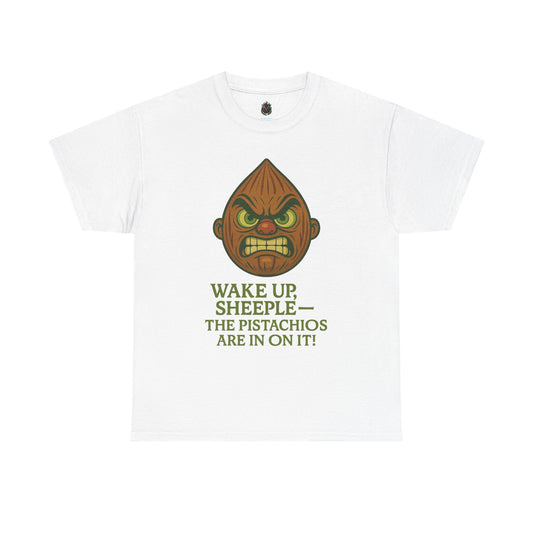 Almond Conspiracy – “The Pistachios Are In On It!” Tinfoil Nut Tee