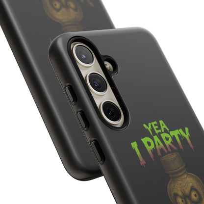 Phone Case — 'Yea I Party' Creepy Baby Bottle Graphic