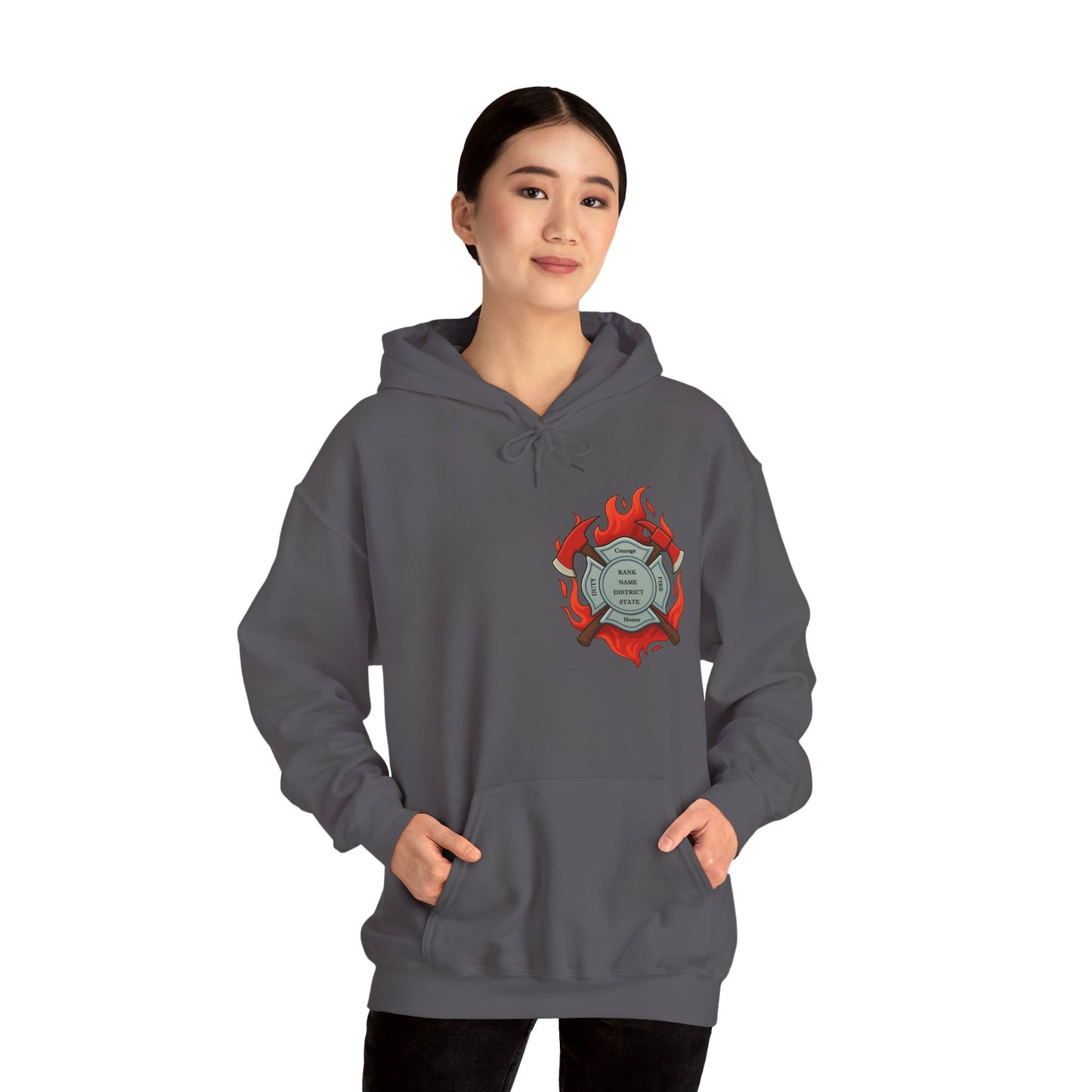 Courage Under Fire Firefighter Hoodie