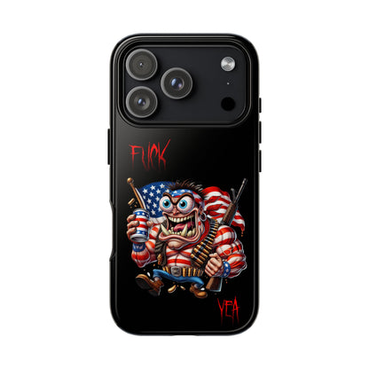 Patriotic Madman Phone Case — 'Funk Yea' USA Flag Tough Case