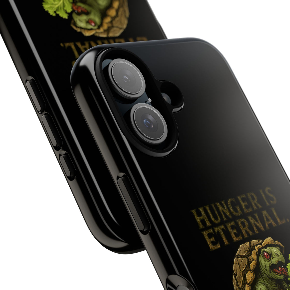 Phone Case — "Hunger Is Eternal, Your Fingers Are Optional" Turtle Monster Design
