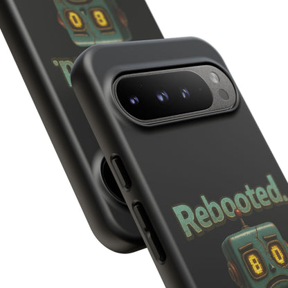Phone Case — 'Rebooted. Still Awkward.' Retro Robot Protective Cover