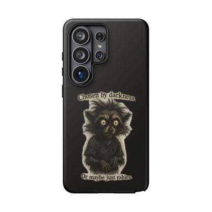 Phone Case - "Chosen by Darkness (Or Maybe Just Rabies)" Cute Creepy Retro Creature Protective Case