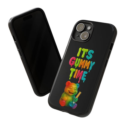 Phone Case — "It's Gummy Time" Rainbow Gummy Bear Protective Cover