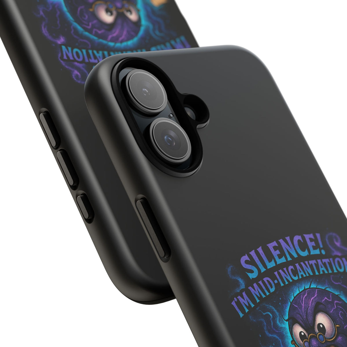Phone Case — "Silence! I'm Mid-Incantation" Cute Angry Spider Magic Design
