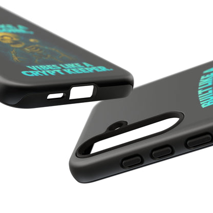 Phone Case — "Built Like a Wishbone, Vibes Like a Crypt Keeper" Skeleton Tough Case