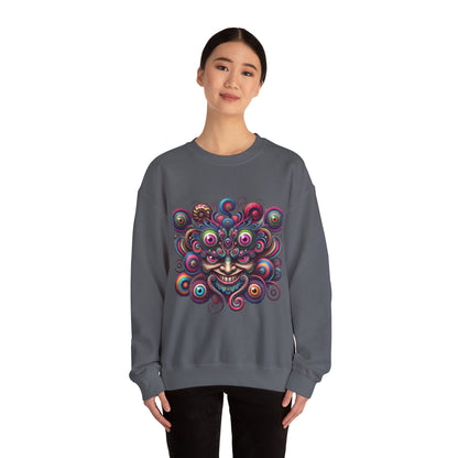 Psychedelic Eye Swarm Crewneck Sweatshirt