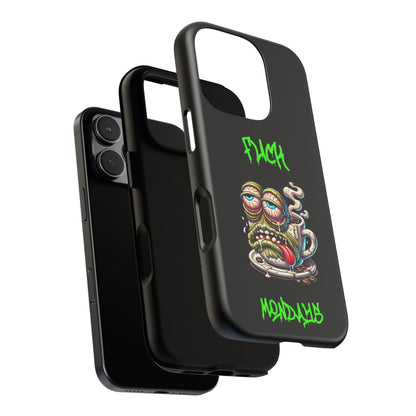 Phone Case — "F*** Monday" Grotesque Coffee Monster Shock Art