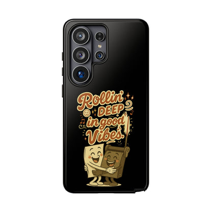 Phone Case — "Rollin' Deep in Good Vibes" Cartoon Retro Design