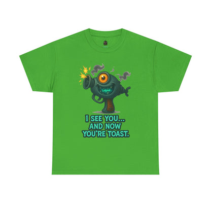 Cartoon One-Eyed Monster I See You And Now You're Toast T-Shirt | Funny [...]