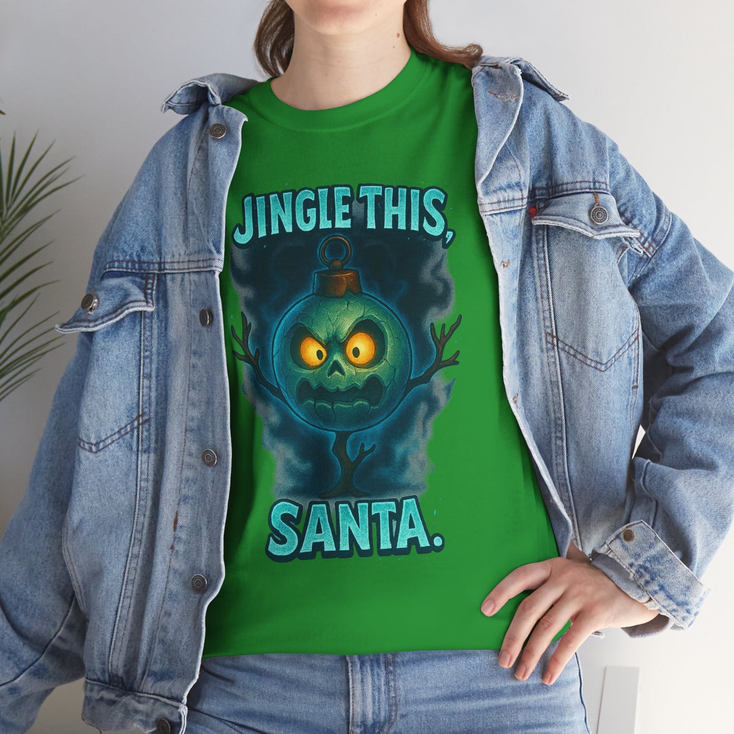 Jingle This Santa T-Shirt | Spooky Christmas Skull Design