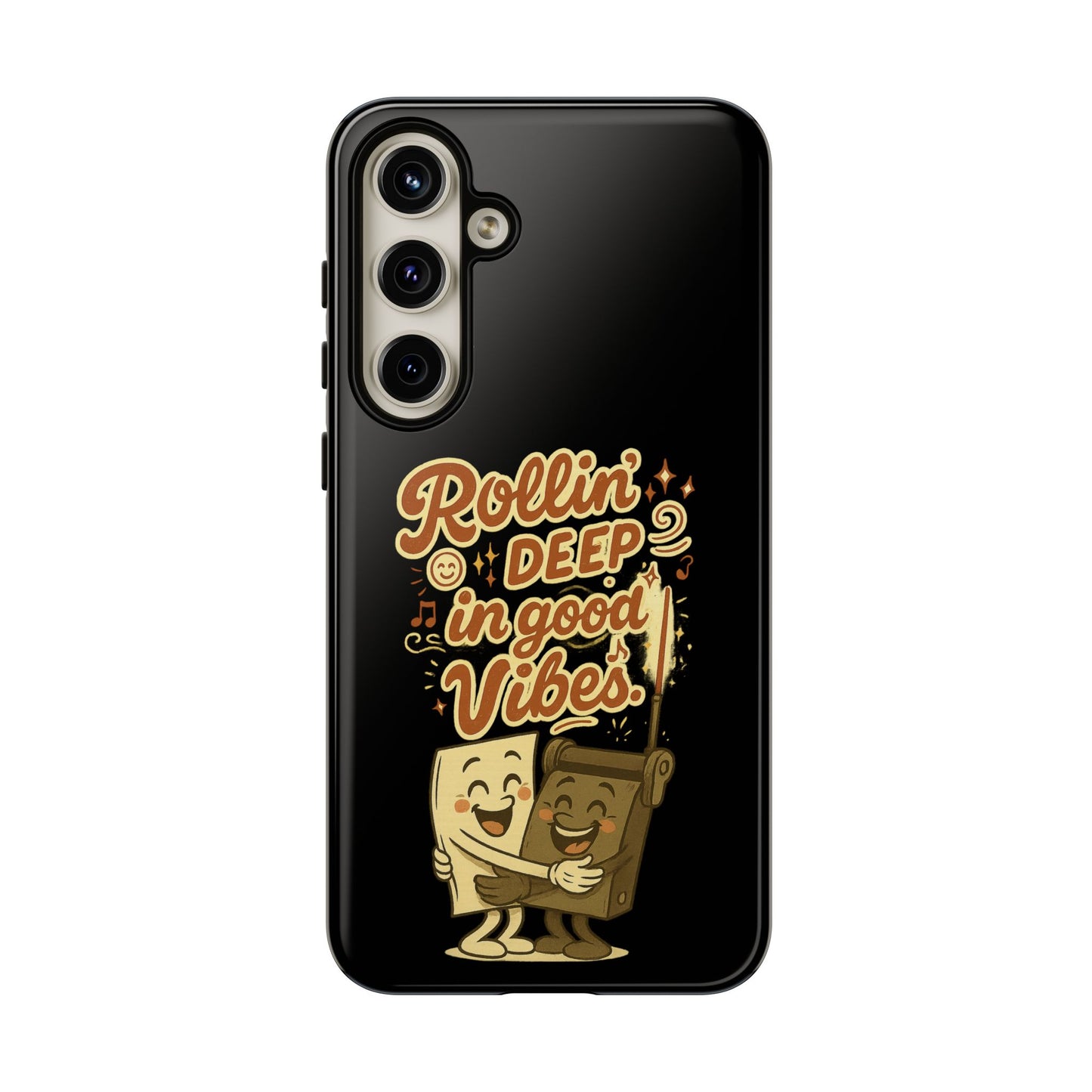 Phone Case — "Rollin' Deep in Good Vibes" Cartoon Retro Design