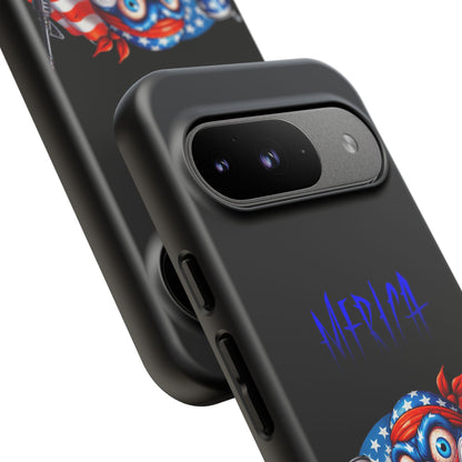 Phone Case — Patriotic 'Merica Clown with Flag, Beer & Rifle