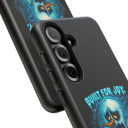 Phone Case — 'Built for Joy, Melting in Sorrow' Blue Melting Snowman Protective Case