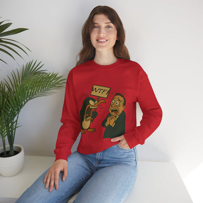 WTF Angry Penguin Crewneck Sweatshirt