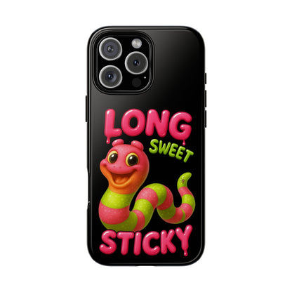 Phone Case — "Long Sweet Sticky" Cute Candy Snake Protective Case