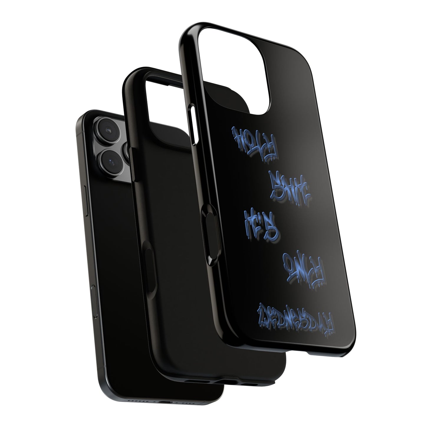 Phone Case — Blue Neon Graffiti "Tough Cases" Protective Cover