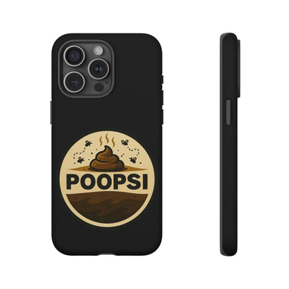 Phone Case — 'POOPSI' Funny Poop Logo Protective Cover
