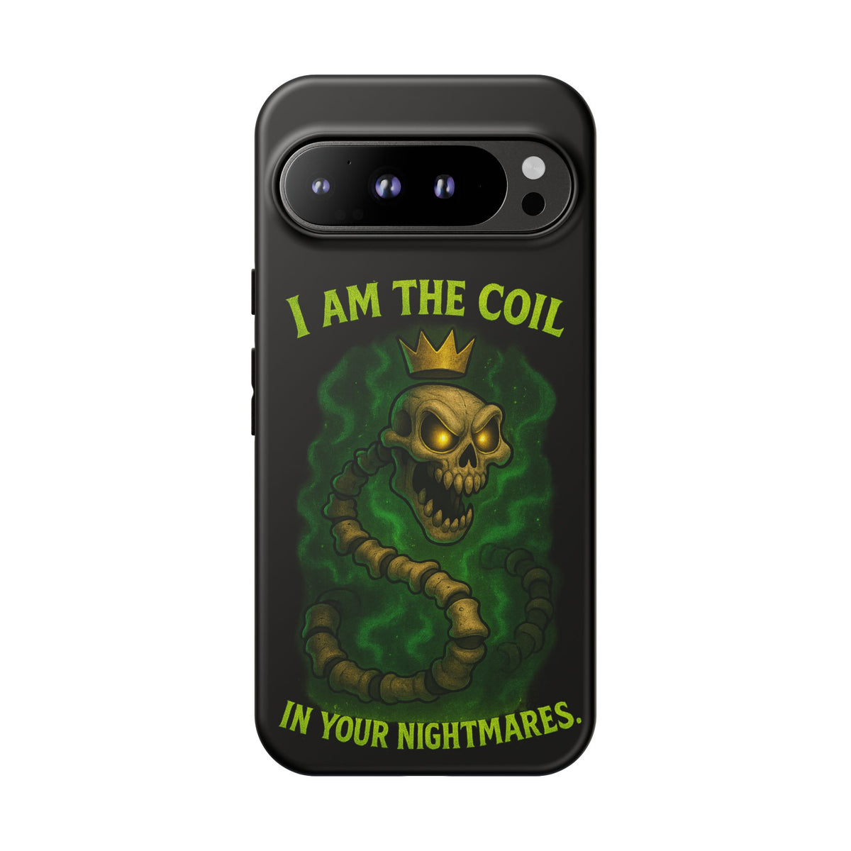 Tough Cases — “I Am The Coil In Your Nightmares” Skull Snake Shockproof Phone Case