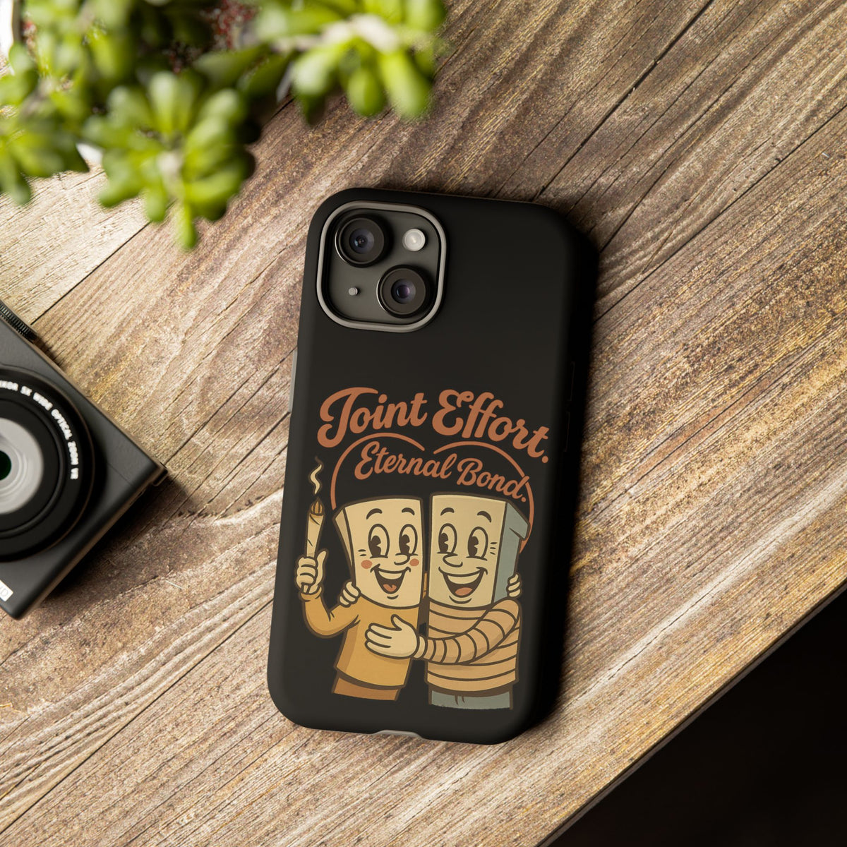 Phone Case — "Joint Effort Eternal Bond" Retro Cannabis Matchstick Design
