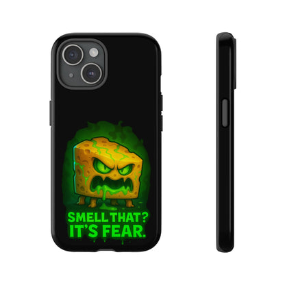 Phone Case — 'Smell That? It's Fear.' Spooky Cheese Monster Protective Case