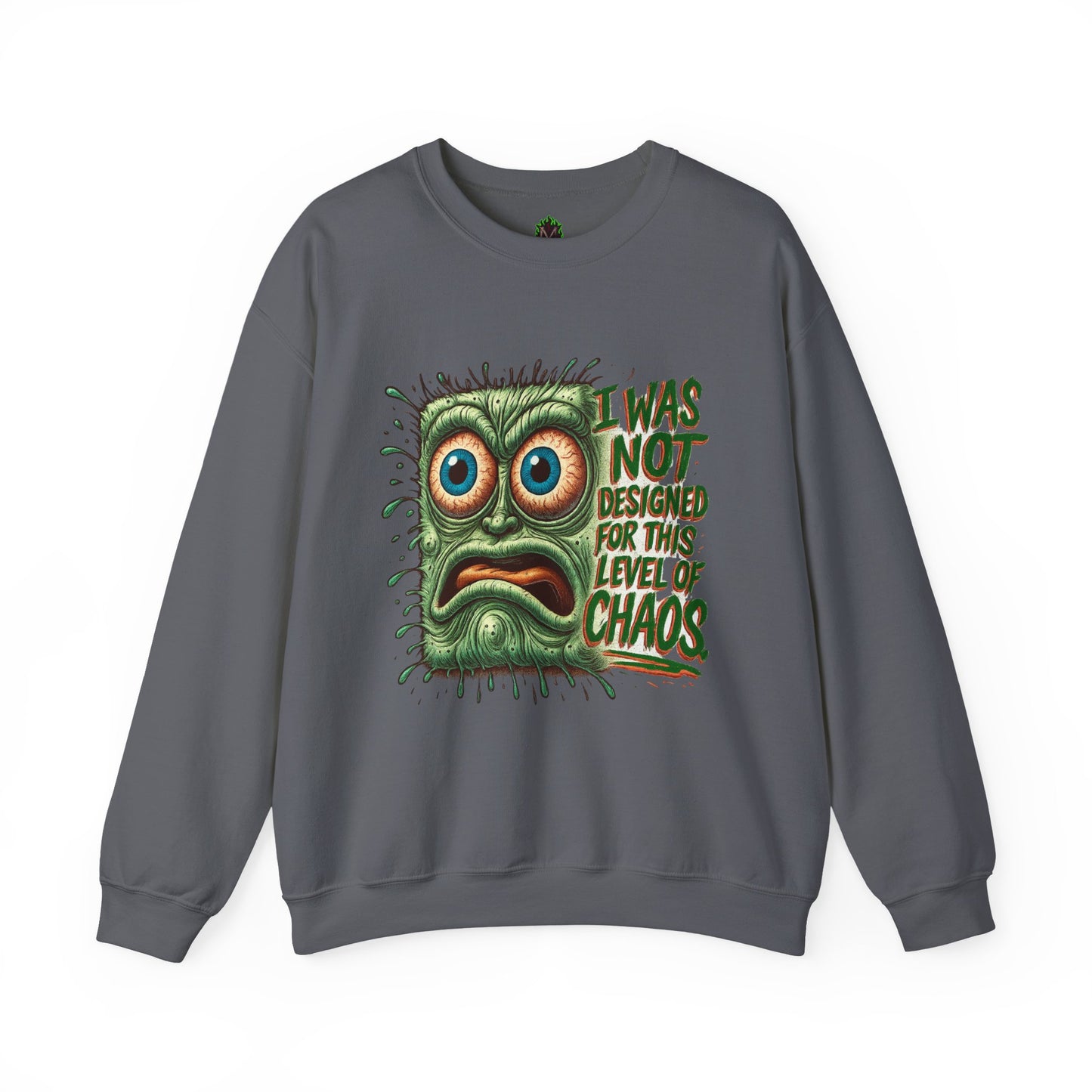 Chaos Pad – Overwhelmed Maxipad Crewneck