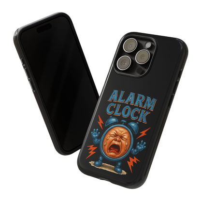 Phone Case — "Alarm Clock" Retro Screaming Clock Protective Cover