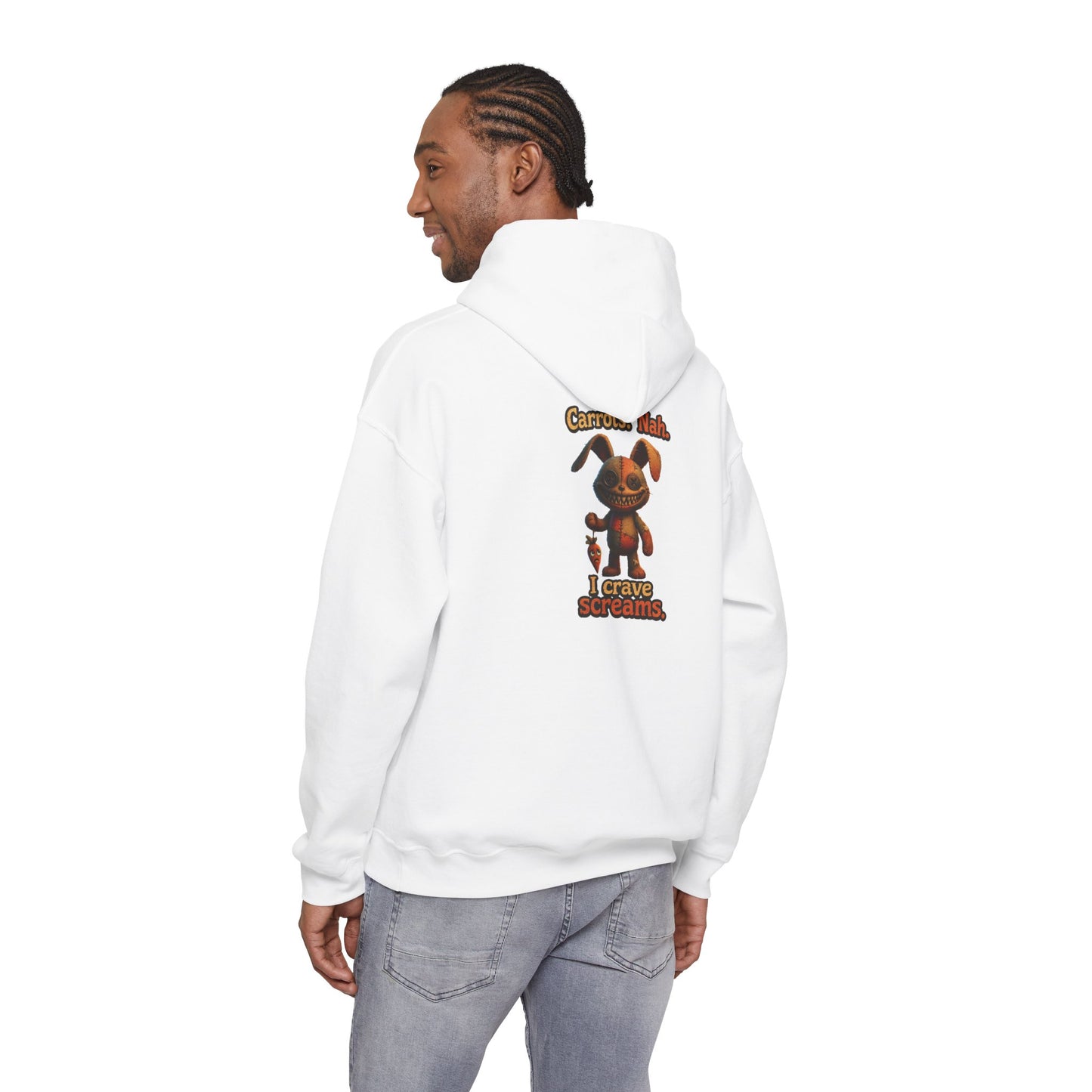 Voodoo Bunny "I Crave Screams" Horror Hoodie