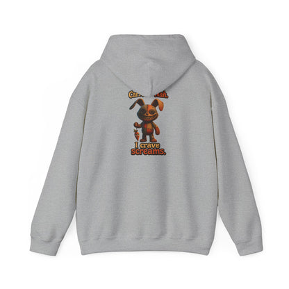 Voodoo Bunny "I Crave Screams" Horror Hoodie